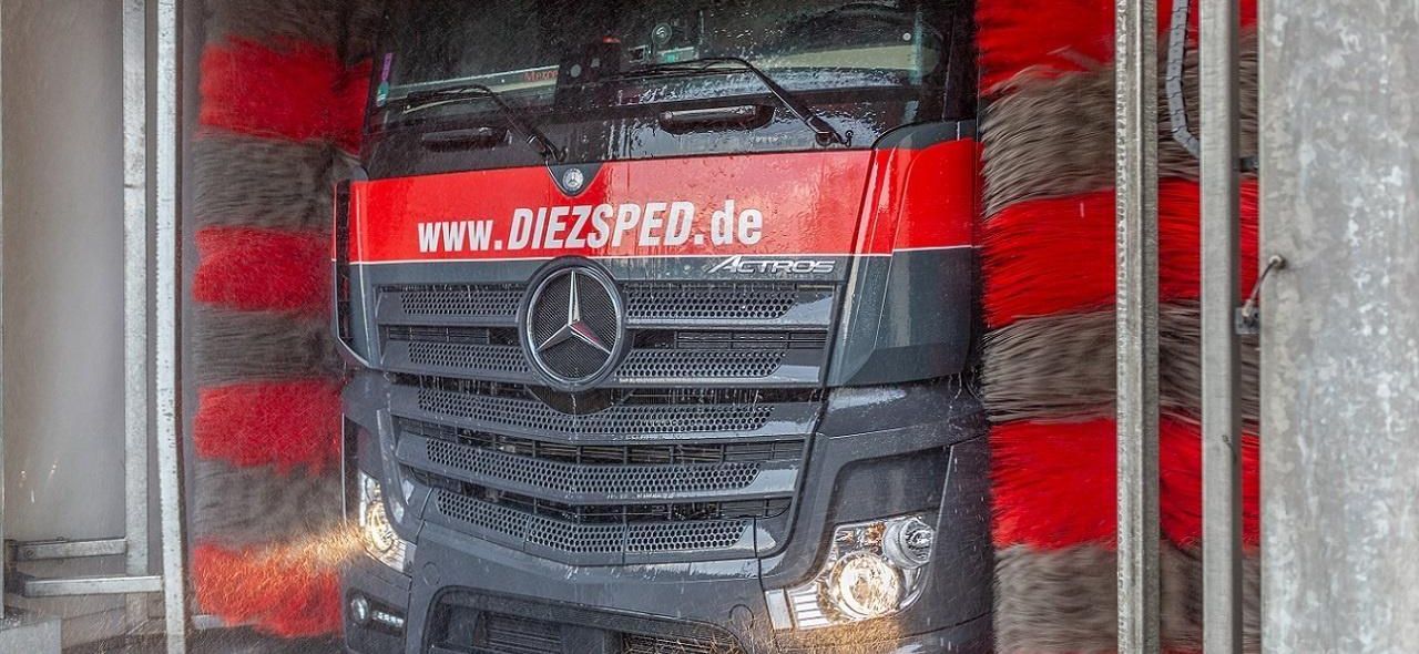 Spedition Diez Waschanlage LKW